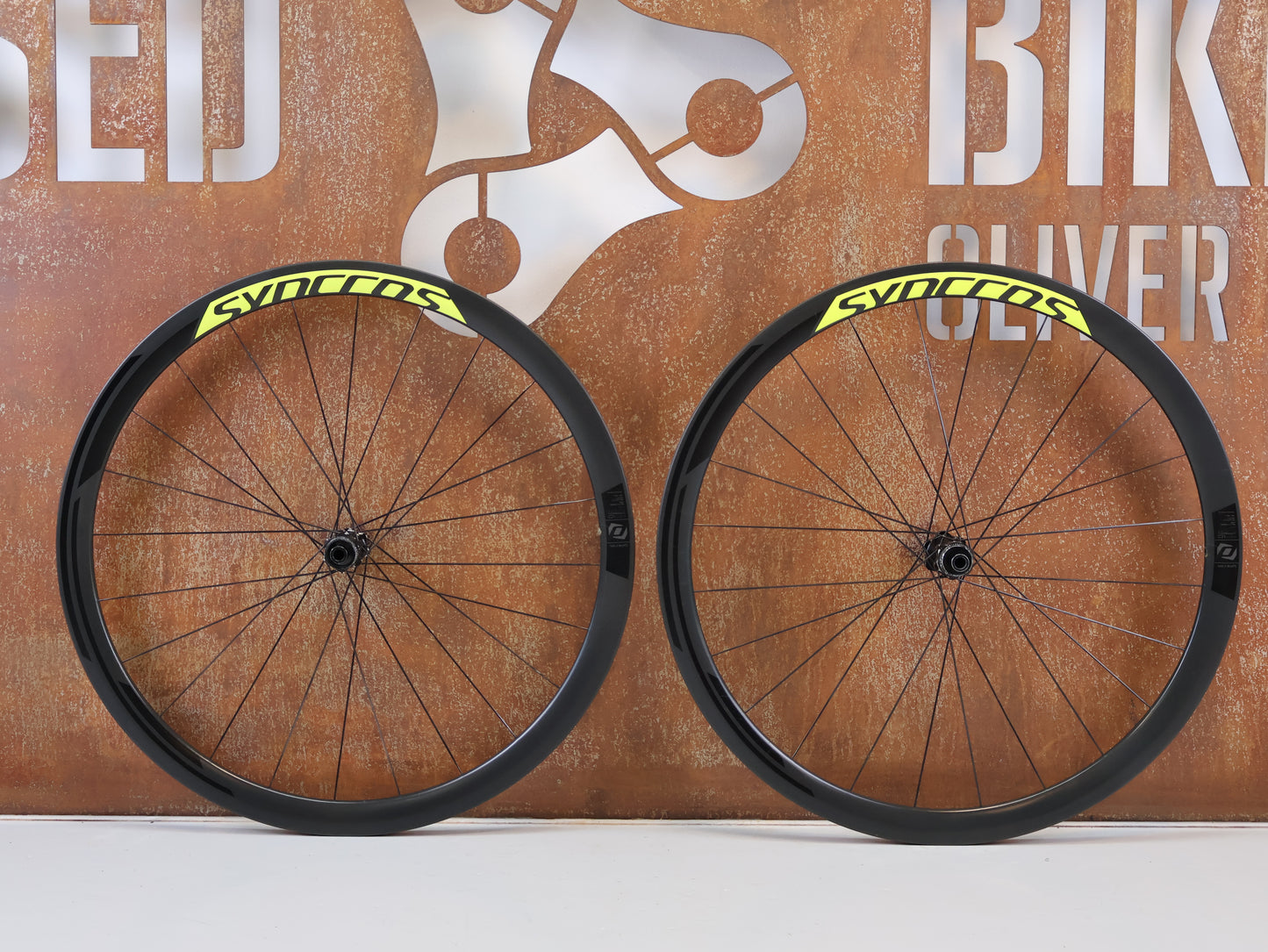 SYNCROS RP 1 0 DISC CARBON LAUFRADSATZ 38MM NEONGELB SRAM XDR