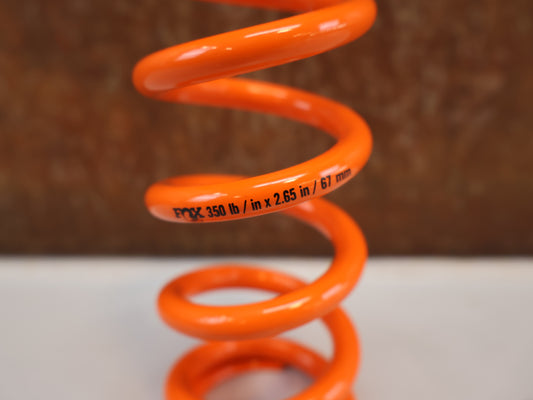 FOX DÄMPFERFEDER SLS ORANGE / 350 LBS X 2,65" / 67 MM HUB / STAHLFEDER / 033-22-017