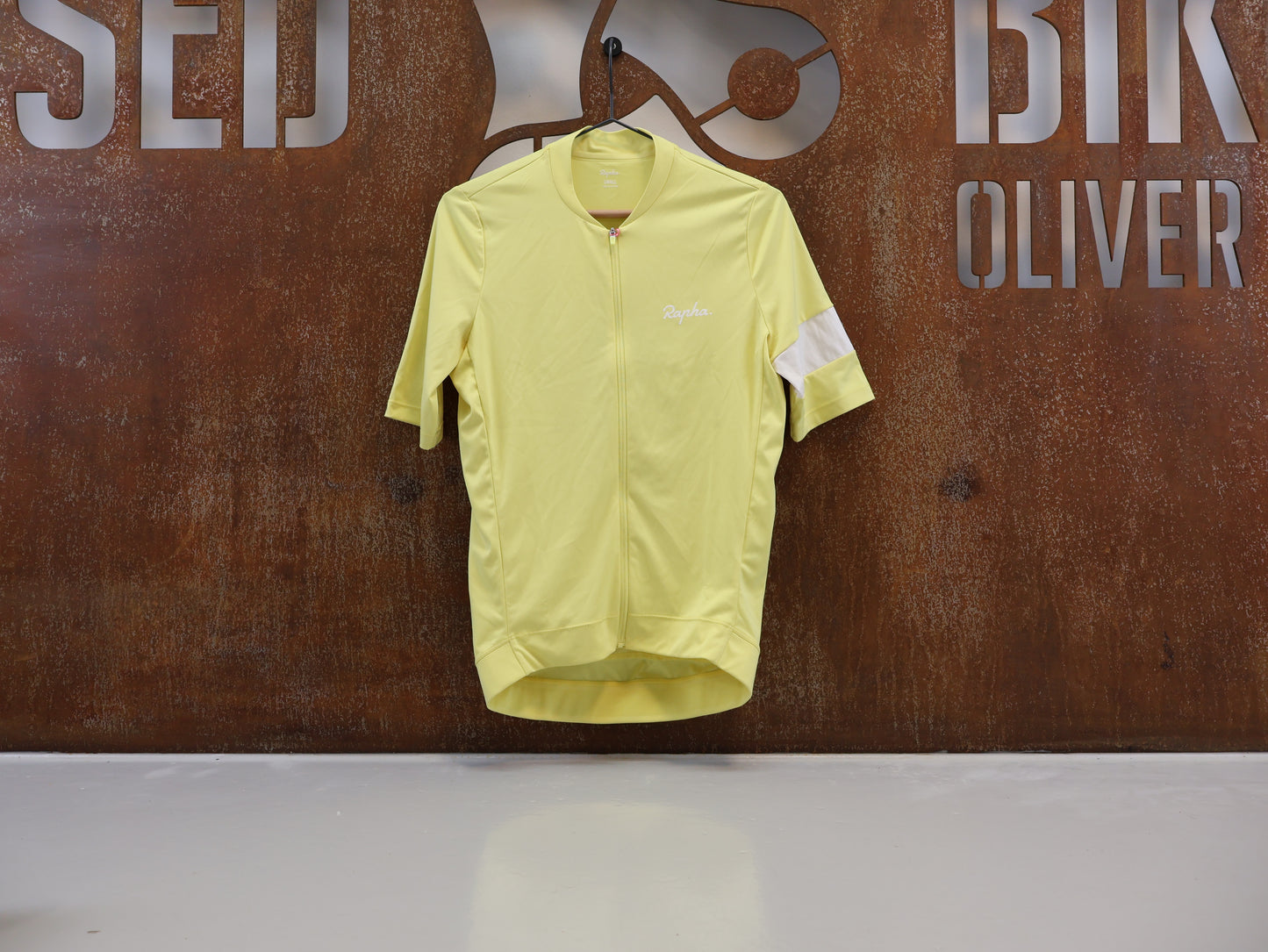RAPHA CORE RADTRIKOT / HERREN / GRÖSSE S / YELLOW-WHITE / ATMUNGSAKTIV