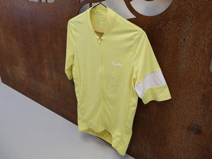 RAPHA CORE RADTRIKOT / HERREN / GRÖSSE S / YELLOW-WHITE / ATMUNGSAKTIV