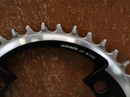 SRAM X-SYNC ROAD KETTENBLATT / 40 ZÄHNE / 107 MM BCD / 1X12-FACH / BLAST BLACK