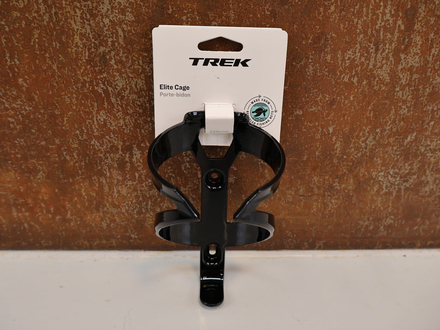 TREK ELITE RECYCLED BOTTLE HOLDER – OCEAN RECYCLED PLASTIC / 38 G / BLACK
