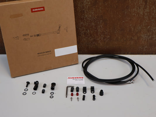SRAM BREMSLEITUNG 200 CM / BEVELED BANJO / SCHWARZ / HYDRAULIK-KIT