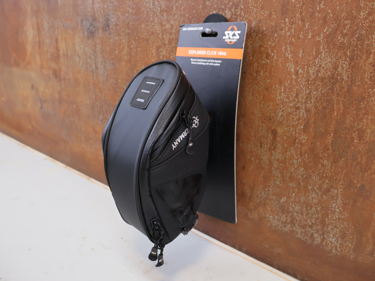 SKS EXPLORER CLICK SADDLE BAG 1.8L BLACK CLICK SYSTEM