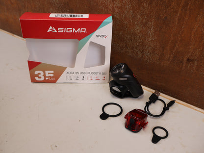 SIGMA AURA 35 NUGGET II USB RECHARGEABLE LIGHT SET STVZO