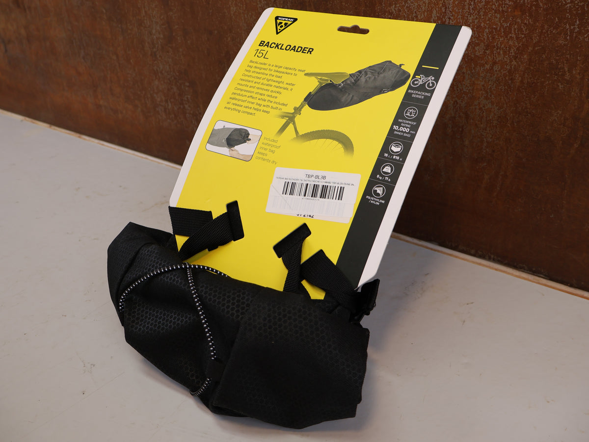 TOPEAK BACKLOADER 15L SADDLE BAG BLACK TBP-BL3B WITHOUT INNER BAG