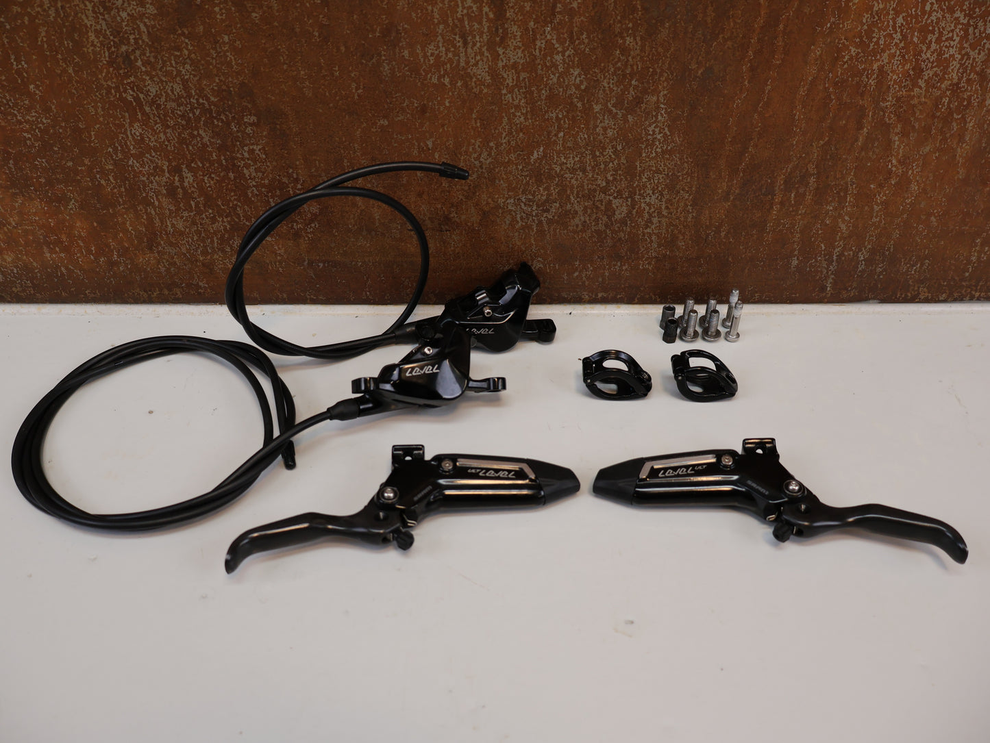 SRAM LEVEL ULTIMATE STEALTH C1 CARBON SET / VR + HR / 2-KOLBEN / STEALTH DESIGN