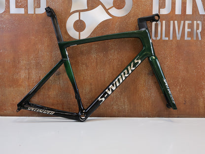 SPECIALIZED S-WORKS TARMAC SL7 FRAMESET / MY21 / GRÖSSE 58 / GREEN TINT FADE
