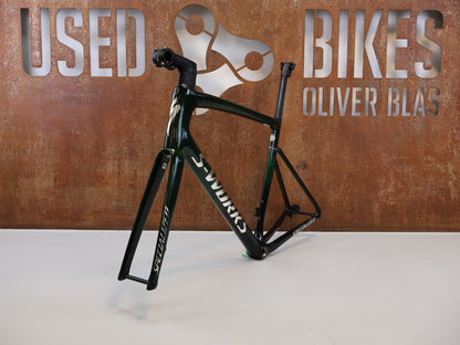 SPECIALIZED S-WORKS TARMAC SL7 FRAMESET / MY21 / GRÖSSE 58 / GREEN TINT FADE