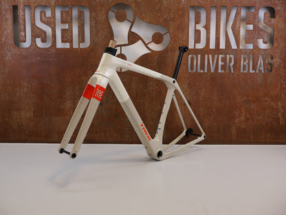 TREK CHECKMATE SLR RAHMENSET / GRÖSSE M / 800 SERIES OCLV CARBON / ERA WHITE