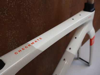 TREK CHECKMATE SLR RAHMENSET / GRÖSSE M / 800 SERIES OCLV CARBON / ERA WHITE