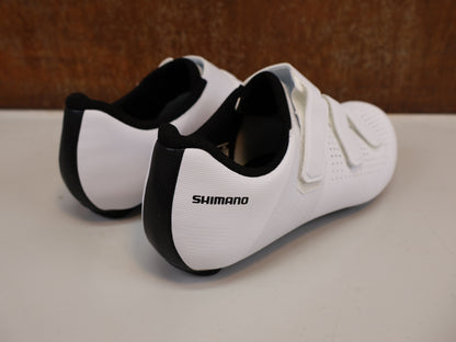 SHIMANO SH-RC100 RENNRADSCHUHE HERREN / WEISS / GR. 43 / DYNALAST / 2024