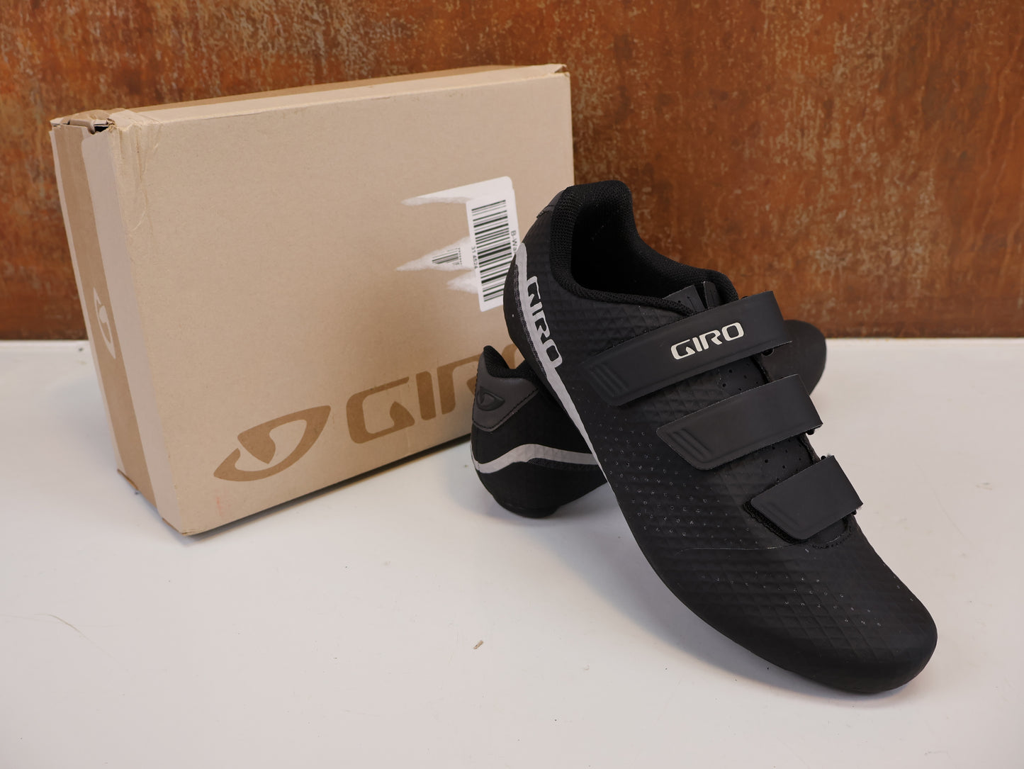 GIRO STYLUS RENNRADSCHUHE HERREN / SCHWARZ / GR. 45 / SYNCHWIRE