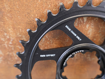 SRAM X-SYNC 2 CHAINRING 6 MM OFFSET 34T / 36T / 3-BOLT