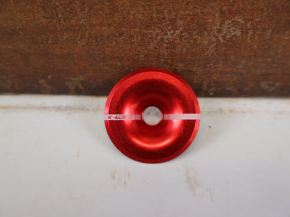 K-EDGE RACE TOP CAP AHEAD KAPPE 1 1/8"/ ROT INKL SCHRAUBE