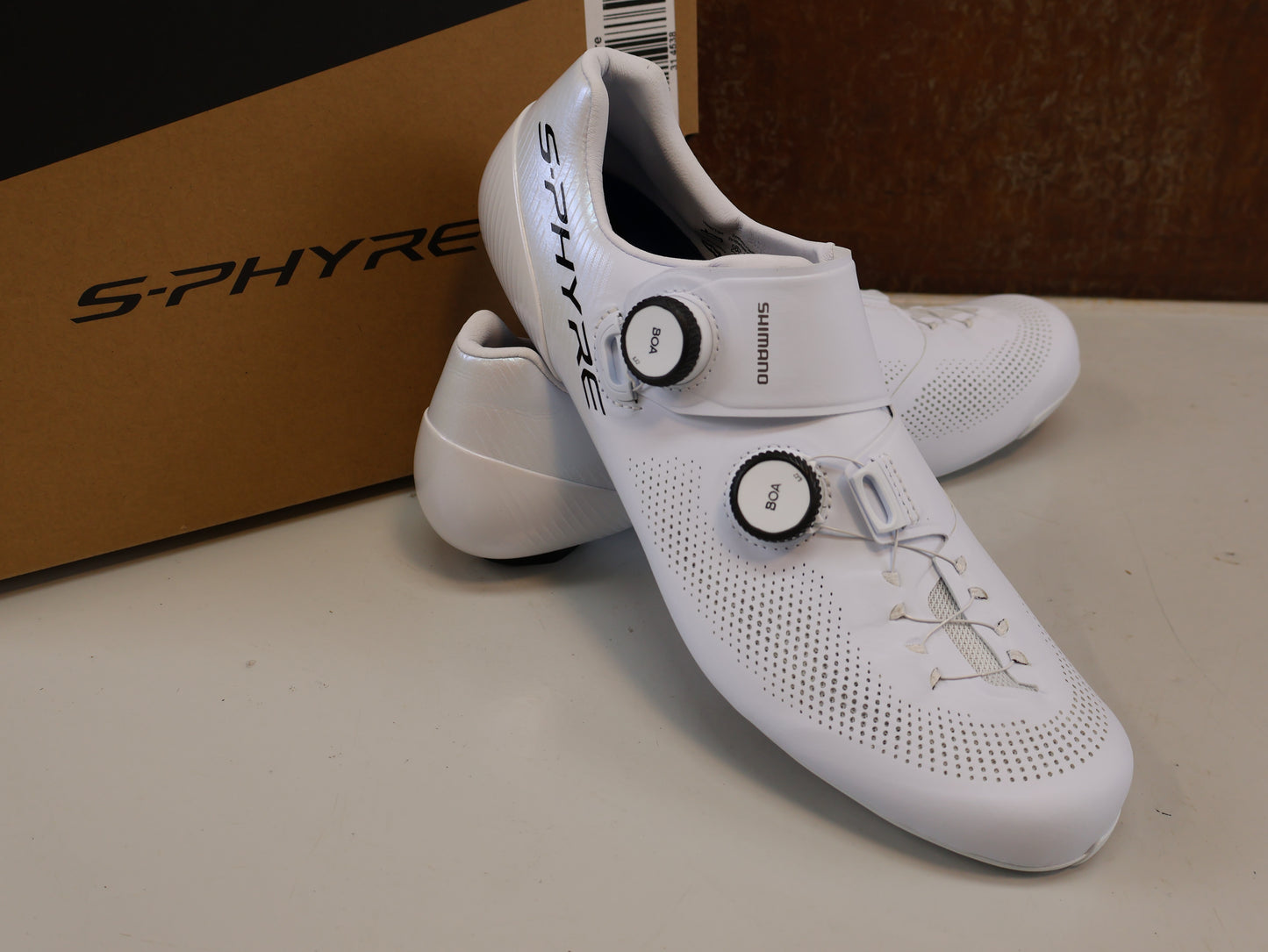 SHIMANO S-PHYRE SH-RC903 WIDE / WEISS / GRÖSSE 46/ CARBON / BOA LI2