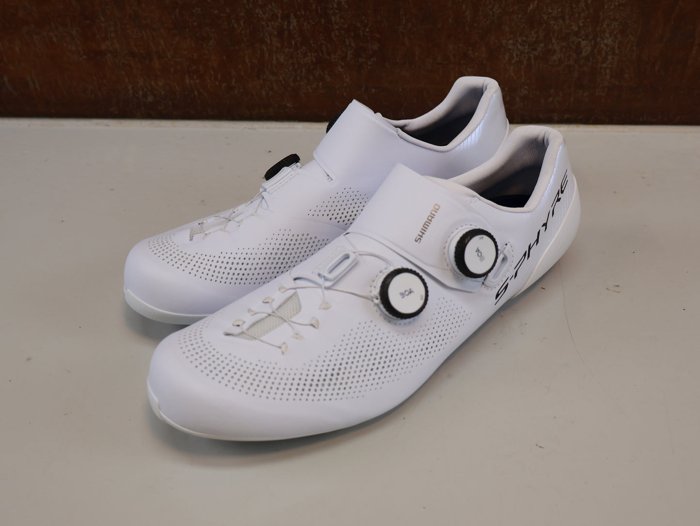 SHIMANO S-PHYRE SH-RC903 WIDE / WEISS / GRÖSSE 46/ CARBON / BOA LI2
