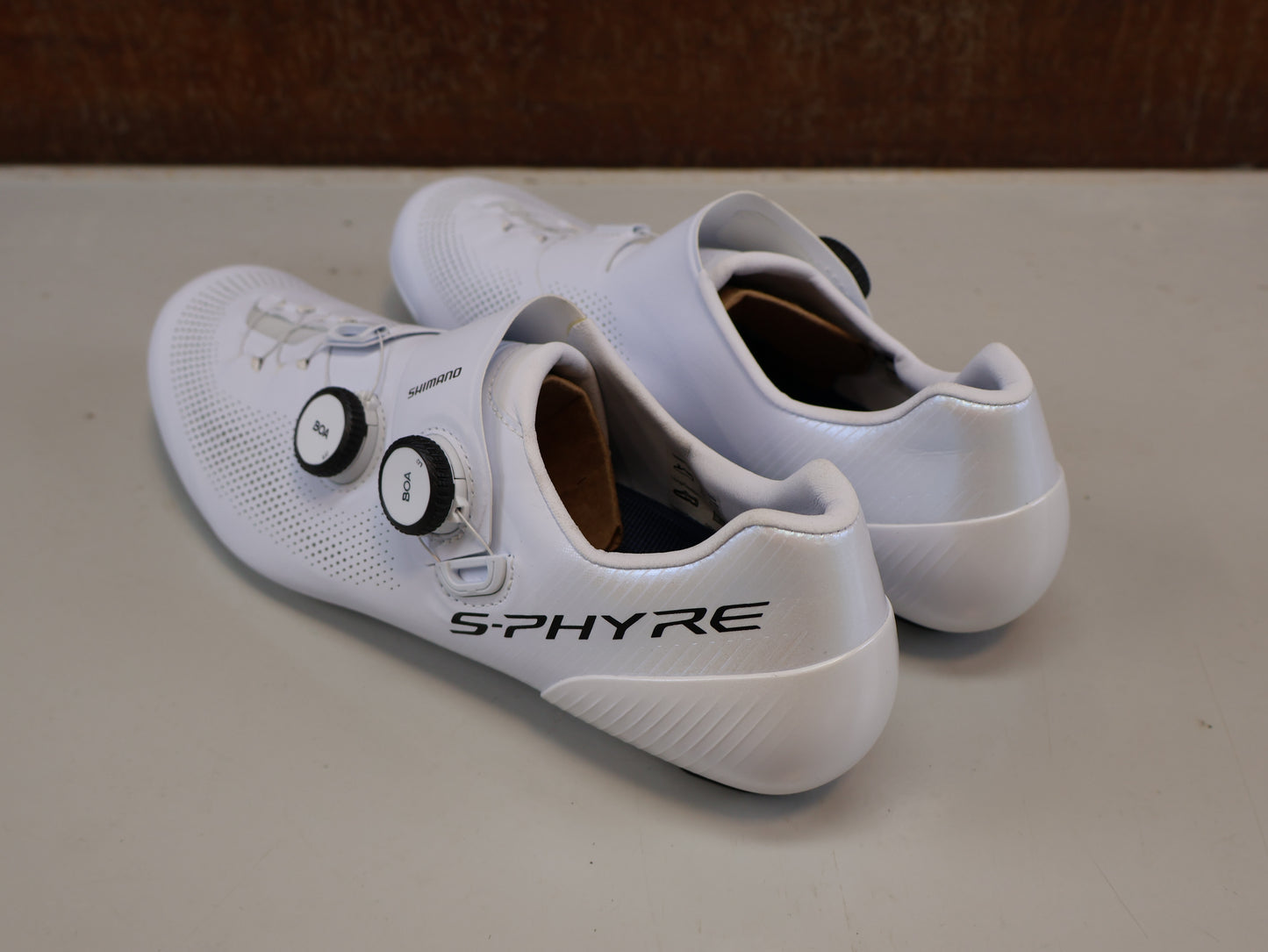 SHIMANO S-PHYRE SH-RC903 WIDE / WEISS / GRÖSSE 46/ CARBON / BOA LI2