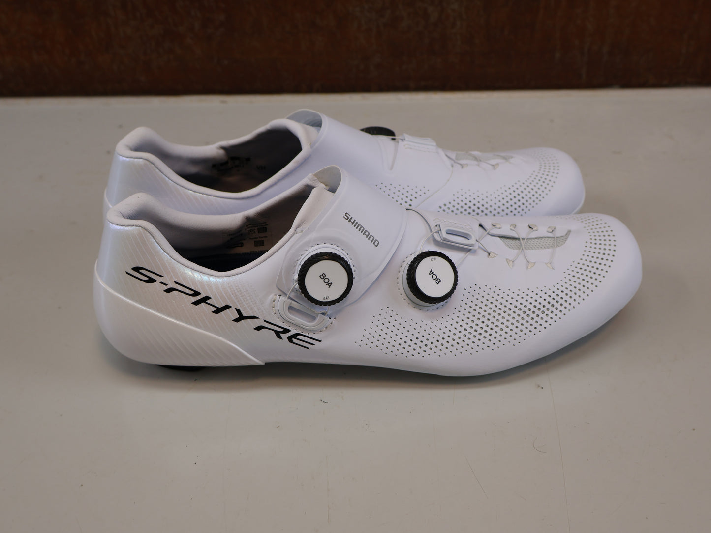 SHIMANO S-PHYRE SH-RC903 WIDE / WEISS / GRÖSSE 46/ CARBON / BOA LI2