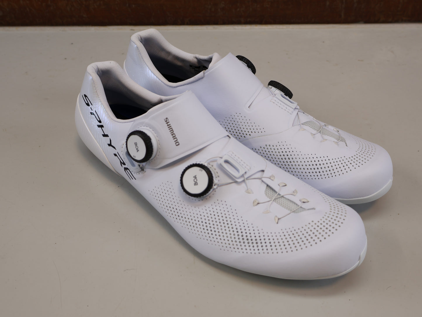 SHIMANO S-PHYRE SH-RC903 WIDE / WEISS / GRÖSSE 46/ CARBON / BOA LI2