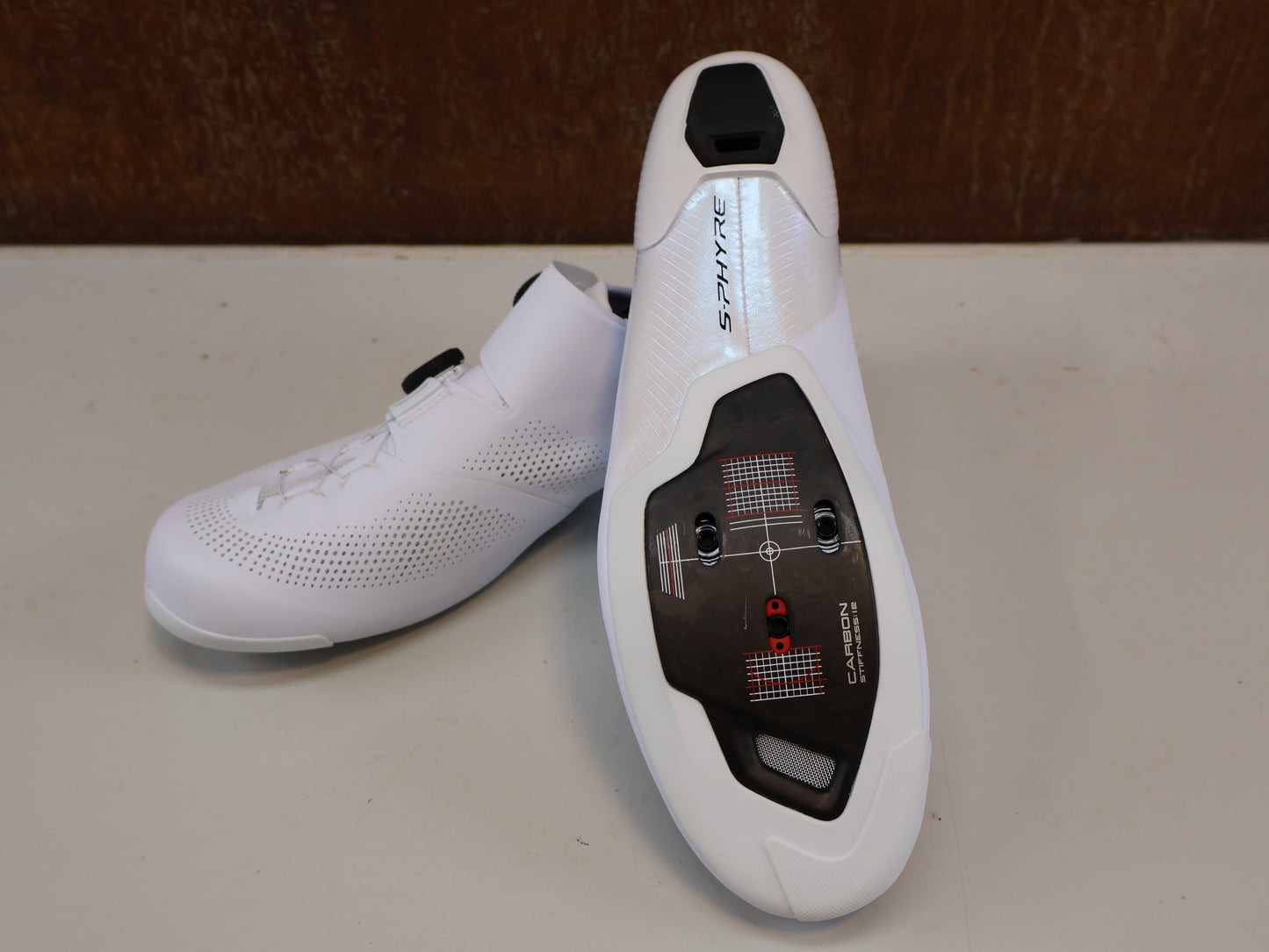 SHIMANO S-PHYRE SH-RC903 WIDE / WEISS / GRÖSSE 46/ CARBON / BOA LI2