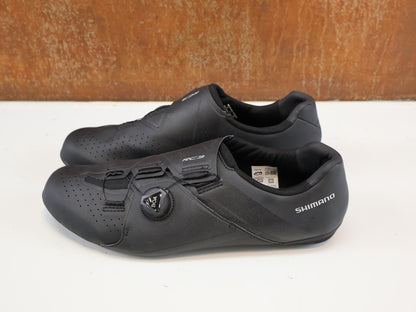 SHIMANO SH-RC300 WIDE RENNRADSCHUHE / BLACK / BREITE PASSFORM / BOA L6 / SPD-SL