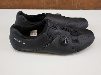 SHIMANO SH-RC300 WIDE RENNRADSCHUHE / BLACK / BREITE PASSFORM / BOA L6 / SPD-SL