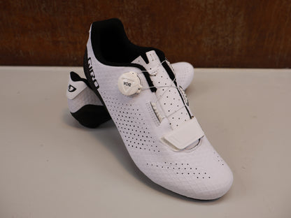 GIRO CADET RENNRADSCHUH / WEISS / GRÖSSE 43 / BOA L6 / CARBON-REINFORCED