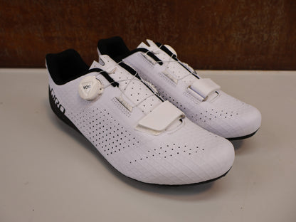 GIRO CADET RENNRADSCHUH / WEISS / GRÖSSE 43 / BOA L6 / CARBON-REINFORCED