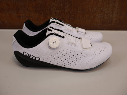 GIRO CADET RENNRADSCHUH / WEISS / GRÖSSE 43 / BOA L6 / CARBON-REINFORCED