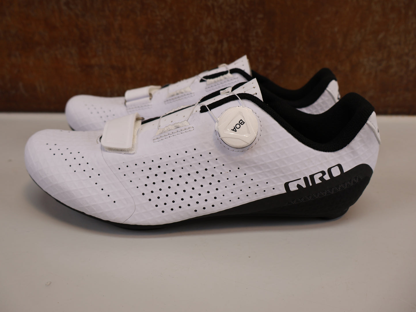 GIRO CADET RENNRADSCHUH / WEISS / GRÖSSE 43 / BOA L6 / CARBON-REINFORCED