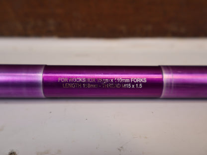 Burgtec RockShox Boost Steckachse 15x110mm Purple Rain 158mm