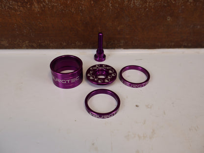 Burgtec Stem Spacer Top Cap Kit Purple Rain 1 1/8 Alu