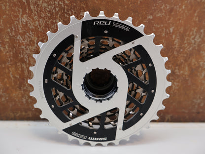 SRAM RED XG-1290 E1 KASSETTE / 12-FACH / 10-33T / XDR / SILBER / 206G