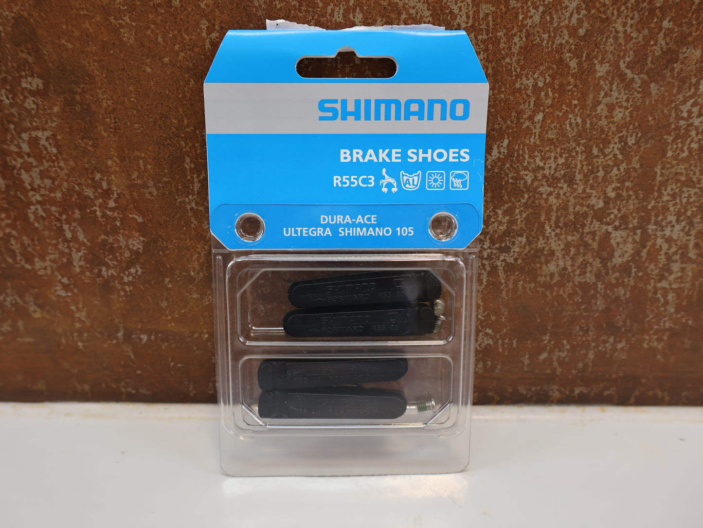 SHIMANO R55C3 BREMSGUMMIS 4ER-SET / DURA-ACE ULTEGRA 105 / ALU