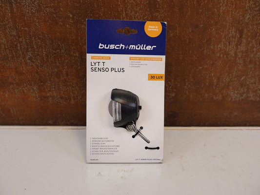 Sonstiges von busch+müller, B + M LUMOTEC LYT-T SENSO PLUS FRONTSCHEINWERFER 30 LUX / DYNAMO LICHT vor USEDBIKES-OB.DE Hintergrund