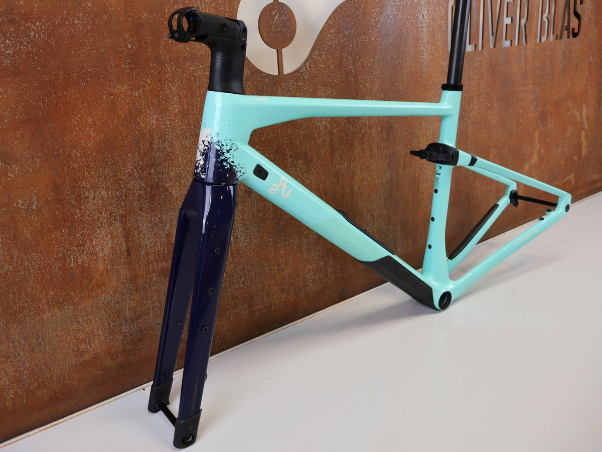Gravel-/Cyclocrossrahmen von Bmc, BMC URS 01 PREMIUM CARBON GRAVEL RAHMENSET / GRÖSSE M / MTT UDH vor USEDBIKES-OB.DE Hintergrund