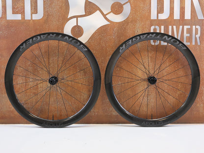 Laufrad/Laufradsatz von Bontrager, Bontrager Aeolus RSL 51 TLR Carbon Laufradsats SRAM XDR vor USEDBIKES-OB.DE Hintergrund