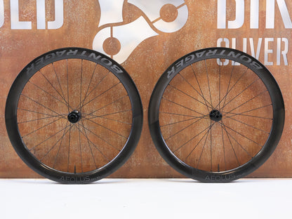 Laufrad/Laufradsatz von Bontrager, Bontrager Aeolus RSL 51 TLR Carbon Laufradsats SRAM XDR vor USEDBIKES-OB.DE Hintergrund