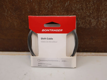Zubehör von Bontrager, BONTRAGER COMP SCHALTZUG / EDELSTAHL VORGEDEHNT 3100MM X 1.1MM UNIVERSAL vor USEDBIKES-OB.DE Hintergrund
