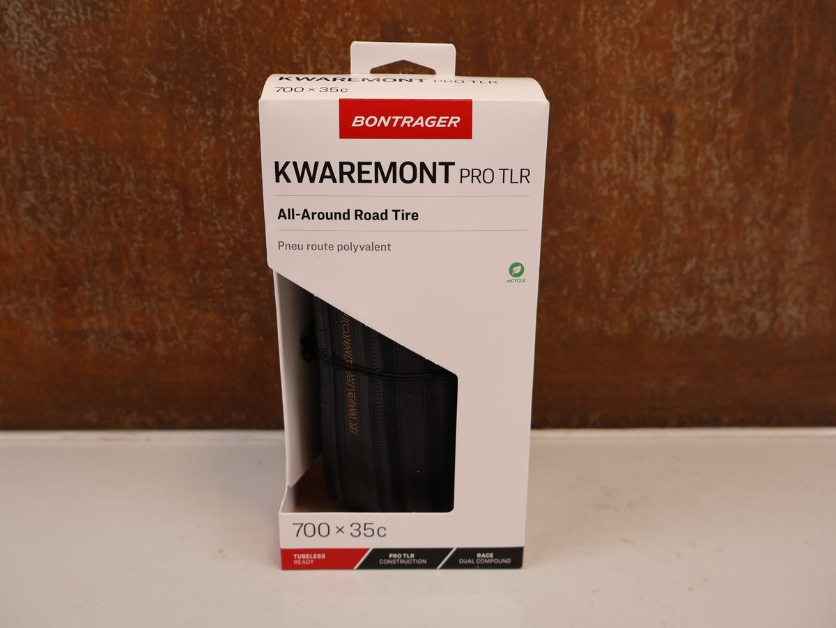 Reifen von Bontrager, BONTRAGER KWAREMONT PRO TLR RENNRADREIFEN 700X35C vor USEDBIKES-OB.DE Hintergrund