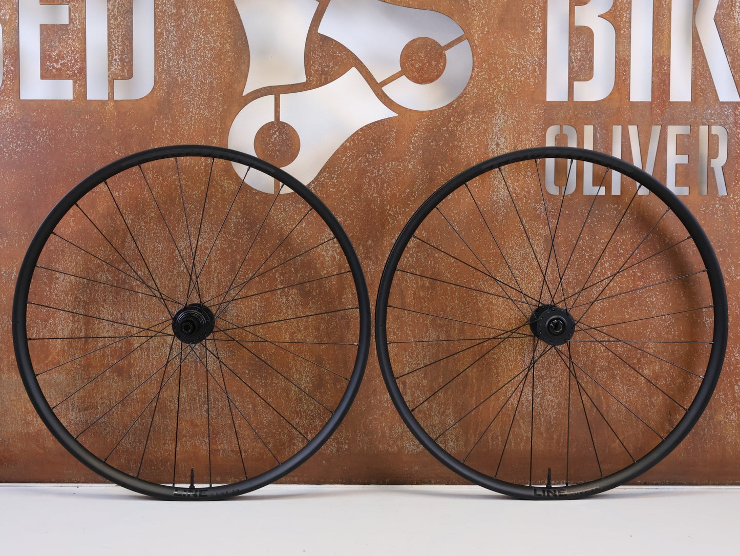 Laufrad/Laufradsatz von Bontrager, BONTRAGER LINE COMP 30 BOOST 29 MTB LAUFRADSATZ MICROSPLINE vor USEDBIKES-OB.DE Hintergrund
