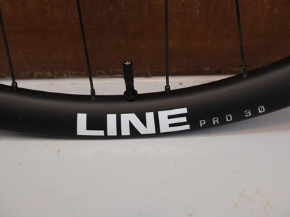 Laufrad/Laufradsatz von Bontrager, Bontrager Line Pro 30 29" Team Edition Laufradsatz DT240 DEG vor USEDBIKES-OB.DE Hintergrund