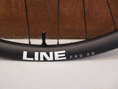Laufrad/Laufradsatz von Bontrager, Bontrager Line Pro 30 29" Team Edition Laufradsatz DT240 DEG vor USEDBIKES-OB.DE Hintergrund
