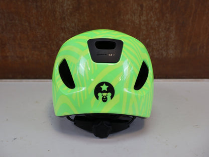 Helme von Bontrager, BONTRAGER LITTLE DIPPER HELM GRÜN GELB 46-50CM 5255497 vor USEDBIKES-OB.DE Hintergrund