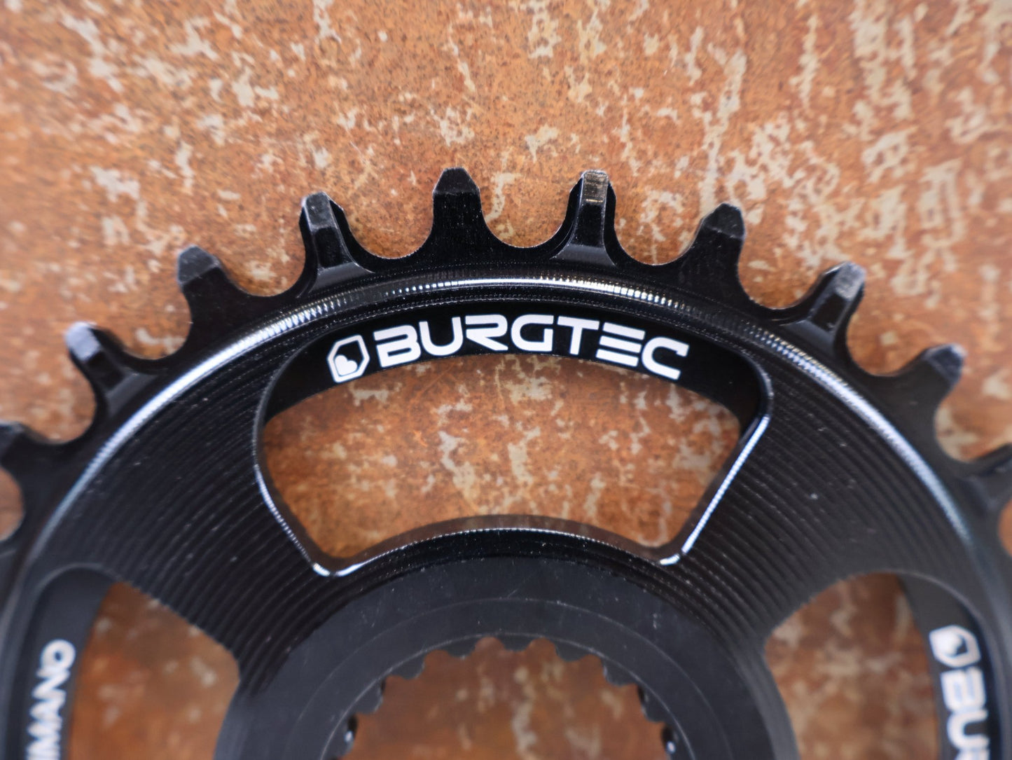 Kettenblatt von Burgtec, BURGTEC THICK THIN KETTENBLATT / SHIMANO DIRECT MOUNT 30T BOOST 3MM SCHWARZ vor USEDBIKES-OB.DE Hintergrund