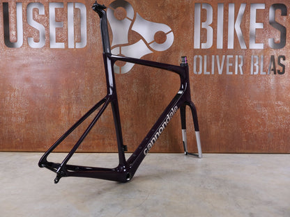 Rennradrahmen von Cannondale, CANNONDALE SUPERSIX EVO HI - MOD / CARBON RAHMENSET / ROAD DISC / 61 CM / 1770 G vor USEDBIKES - OB.DE Hintergrund