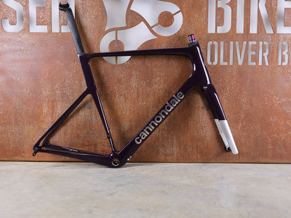 Rennradrahmen von Cannondale, CANNONDALE SUPERSIX EVO HI - MOD / CARBON RAHMENSET / ROAD DISC / 61 CM / 1770 G vor USEDBIKES - OB.DE Hintergrund