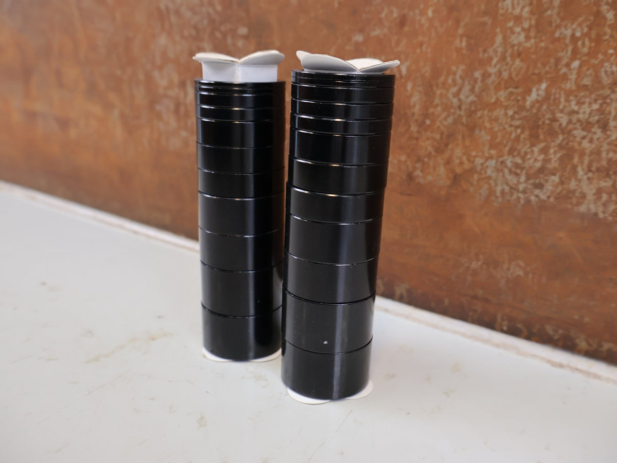 Zubehör von Contec, CONTEC SPACER BOX 24-TEILIG ALU 1 1/8 ZOLL 2-20MM SCHWARZ vor USEDBIKES-OB.DE Hintergrund