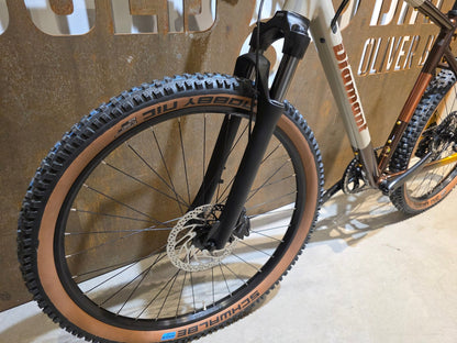 Gravel/Cyclocross von Diamant, DIAMANT 140 STEPOVER / MOKKALATTE DUOTONE / L vor USEDBIKES - OB.DE Hintergrund